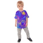 Seamless Vintage Pattern Retro 80s Or 90s Style Abstract Kids  Raglan T-Shirt