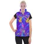 Seamless Vintage Pattern Retro 80s Or 90s Style Abstract Women s Button Up Vest