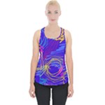 Seamless Vintage Pattern Retro 80s Or 90s Style Abstract Piece Up Tank Top