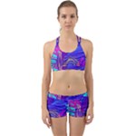 Seamless Vintage Pattern Retro 80s Or 90s Style Abstract Back Web Gym Set