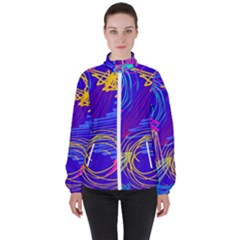 Women s High Neck Windbreaker 