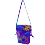 Seamless Vintage Pattern Retro 80s Or 90s Style Abstract Folding Shoulder Bag