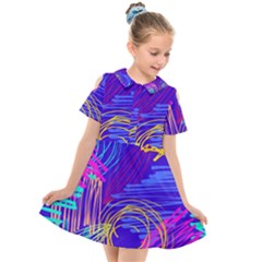 Kids  Short Sleeve Shirt Dress 