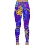 Seamless Vintage Pattern Retro 80s Or 90s Style Abstract Lightweight Velour Classic Yoga Leggings