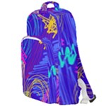 Seamless Vintage Pattern Retro 80s Or 90s Style Abstract Double Compartment Backpack