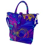 Seamless Vintage Pattern Retro 80s Or 90s Style Abstract Buckle Top Tote Bag