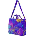 Seamless Vintage Pattern Retro 80s Or 90s Style Abstract Square Shoulder Tote Bag