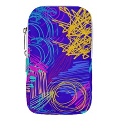 Seamless Vintage Pattern Retro 80s Or 90s Style Abstract Waist Pouch (Large) from ArtsNow.com