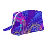 Seamless Vintage Pattern Retro 80s Or 90s Style Abstract Wristlet Pouch Bag (Medium)