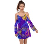 Seamless Vintage Pattern Retro 80s Or 90s Style Abstract Boho Dress