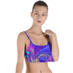 Seamless Vintage Pattern Retro 80s Or 90s Style Abstract Layered Top Bikini Top 