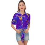 Seamless Vintage Pattern Retro 80s Or 90s Style Abstract Tie Front Shirt 