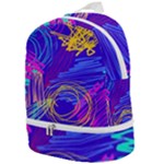 Seamless Vintage Pattern Retro 80s Or 90s Style Abstract Zip Bottom Backpack