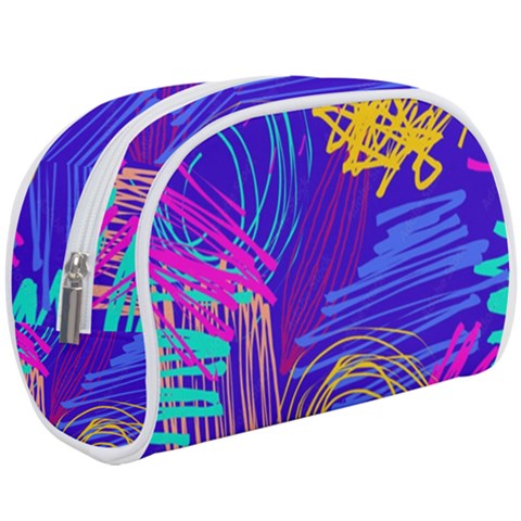 Seamless Vintage Pattern Retro 80s Or 90s Style Abstract Make Up Case (Large) from ArtsNow.com