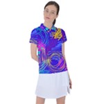 Seamless Vintage Pattern Retro 80s Or 90s Style Abstract Women s Polo T-Shirt