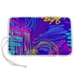 Seamless Vintage Pattern Retro 80s Or 90s Style Abstract Pen Storage Case (S)