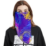 Seamless Vintage Pattern Retro 80s Or 90s Style Abstract Face Covering Bandana (Triangle)