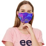 Seamless Vintage Pattern Retro 80s Or 90s Style Abstract Fitted Cloth Face Mask (Adult)