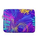 Seamless Vintage Pattern Retro 80s Or 90s Style Abstract 14  Vertical Laptop Sleeve Case With Pocket