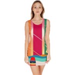 Digital Graphic Clip Art Beach Bodycon Dress