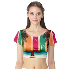 Short Sleeve Crop Top 