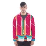 Digital Graphic Clip Art Beach Men s Hooded Windbreaker