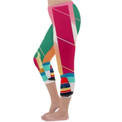 Capri Winter Leggings  Back