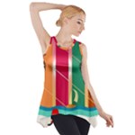 Digital Graphic Clip Art Beach Side Drop Tank Tunic