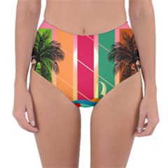 Reversible High-Waist Bikini Bottoms 