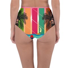 Reversible High-Waist Bikini Bottoms 