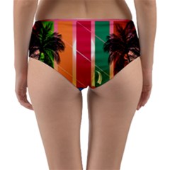 Reversible Mid-Waist Bikini Bottoms 