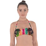 Digital Graphic Clip Art Beach Tie Back Bikini Top