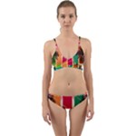 Digital Graphic Clip Art Beach Wrap Around Bikini Set