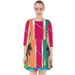 Digital Graphic Clip Art Beach Smock Dress