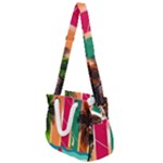 Digital Graphic Clip Art Beach Rope Handles Shoulder Strap Bag