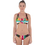 Digital Graphic Clip Art Beach Cross Back Hipster Bikini Set