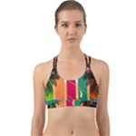 Digital Graphic Clip Art Beach Back Web Sports Bra