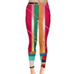 Digital Graphic Clip Art Beach Inside Out Leggings