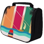 Digital Graphic Clip Art Beach Full Print Travel Pouch (Big)