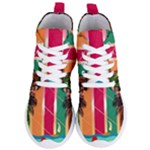 Digital Graphic Clip Art Beach Women s Lightweight High Top Sneakers