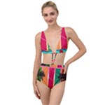 Digital Graphic Clip Art Beach Tied Up Two Piece Swimsuit