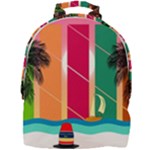 Digital Graphic Clip Art Beach Mini Full Print Backpack