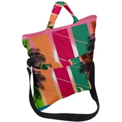 Fold Over Handle Tote Bag 