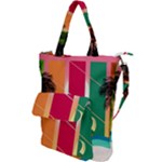 Digital Graphic Clip Art Beach Shoulder Tote Bag