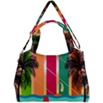 Digital Graphic Clip Art Beach Double Compartment Shoulder Bag