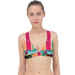 Digital Graphic Clip Art Beach Classic Banded Bikini Top