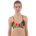 Digital Graphic Clip Art Beach Wrap Around Bikini Top