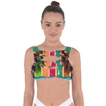 Digital Graphic Clip Art Beach Bandaged Up Bikini Top