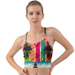 Digital Graphic Clip Art Beach Mini Tank Bikini Top