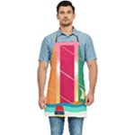 Digital Graphic Clip Art Beach Kitchen Apron